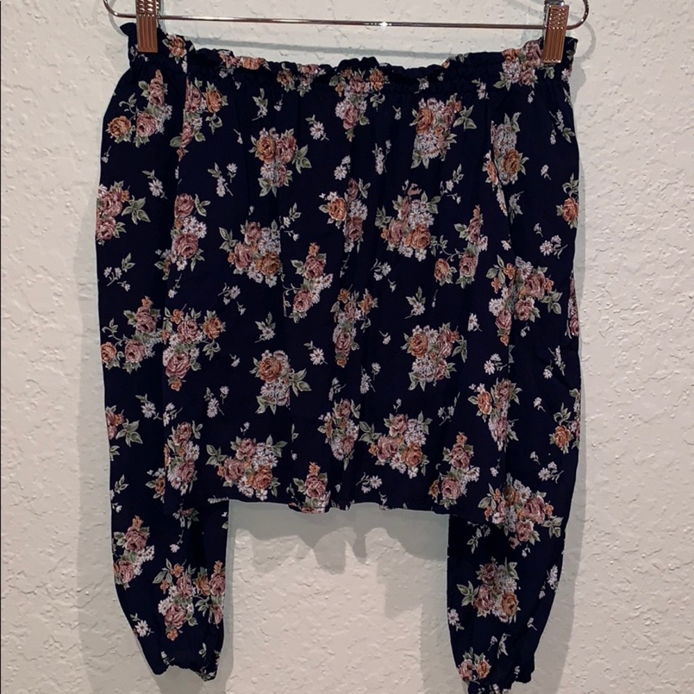Floral off the shoulder blouse